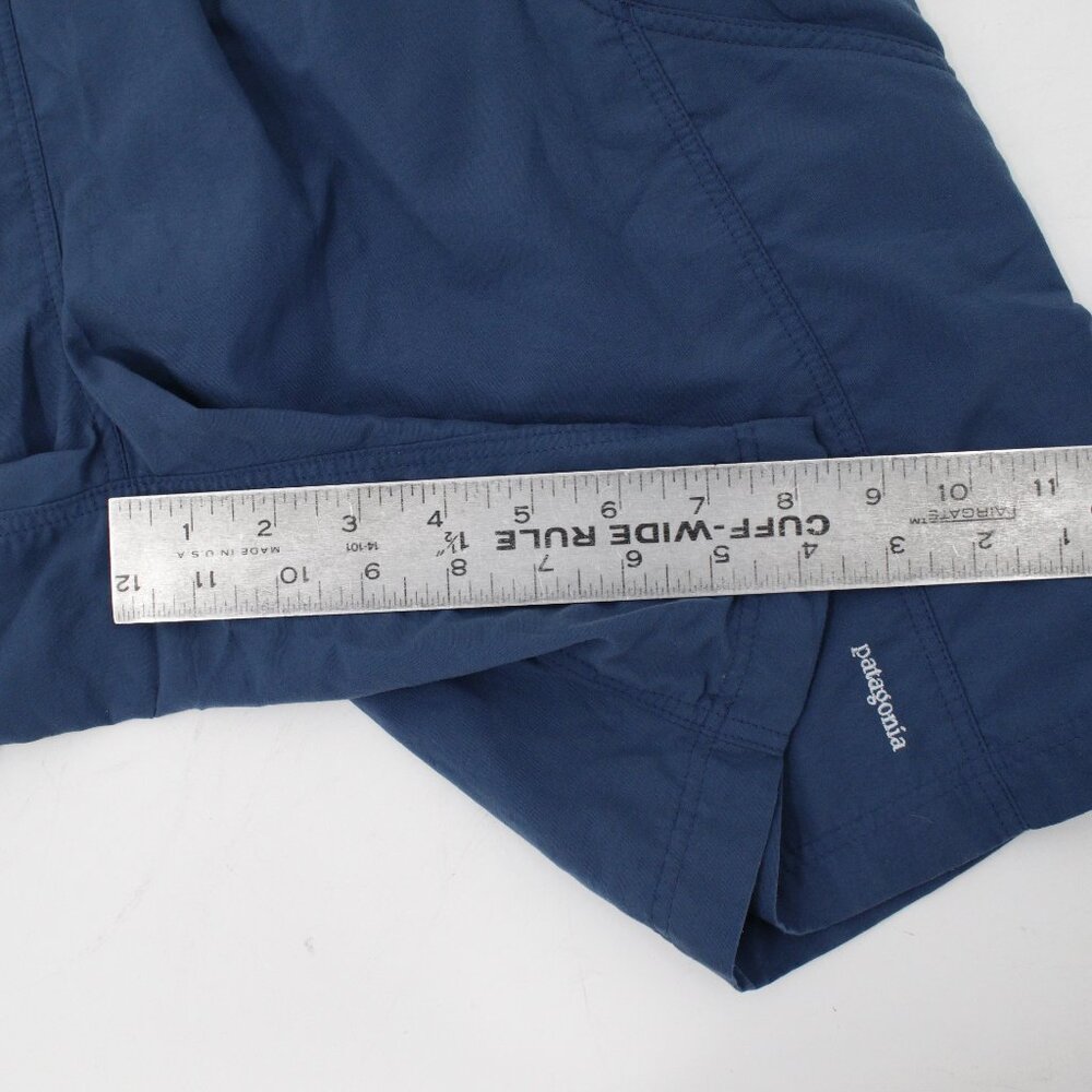 patagonia shorts men's Small 8" blue drawstring lined nylon blend mesh lined - Picture 5 of 12